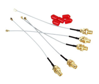 Varón de IPEX U.FL al conector femenino Jumper Pigtail Cable coaxial de la radiofrecuencia de SMA