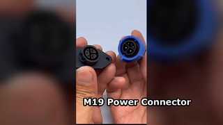 Conector de alimentación circular de alta resistencia M19