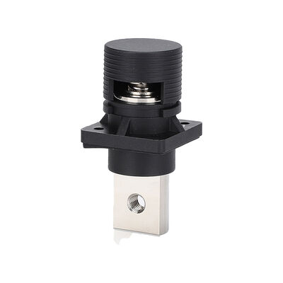 300A-400A Through-Wall Battery Terminal Connector with Snap-On Round Protective Cover (Red/Black)