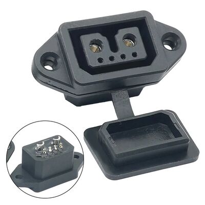 40A 500V Waterproof LEV Charging Connector with 2+4 Pin Signal Socket | RitianLink