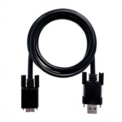 Cable de visión de alta flexibilidad USB 3.0 Micro-B a Tipo-A de grado industrial con doble bloqueo de tornillo