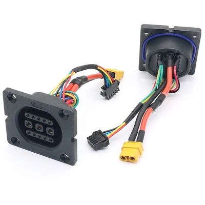 Conector híbrido para vehículos eléctricos 3+10 pines para BMS y carga IP67 a prueba de agua