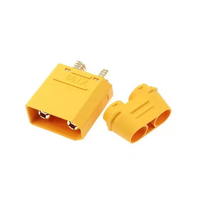 Conector Serie XT90 Híbrido 2+2 de 60A de Mayor Corriente para Drones de Carga Pesada y Cargadores de Energía