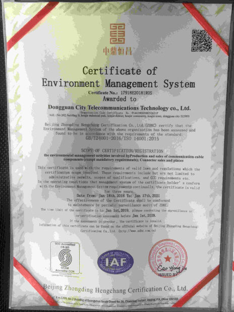 CHINA Dongguan RitianLink Technology Co., Ltd. certificaciones